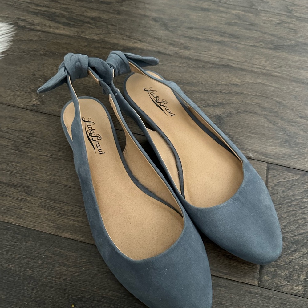 Lucky Brand Blue Women's Flats with Ankle Tie